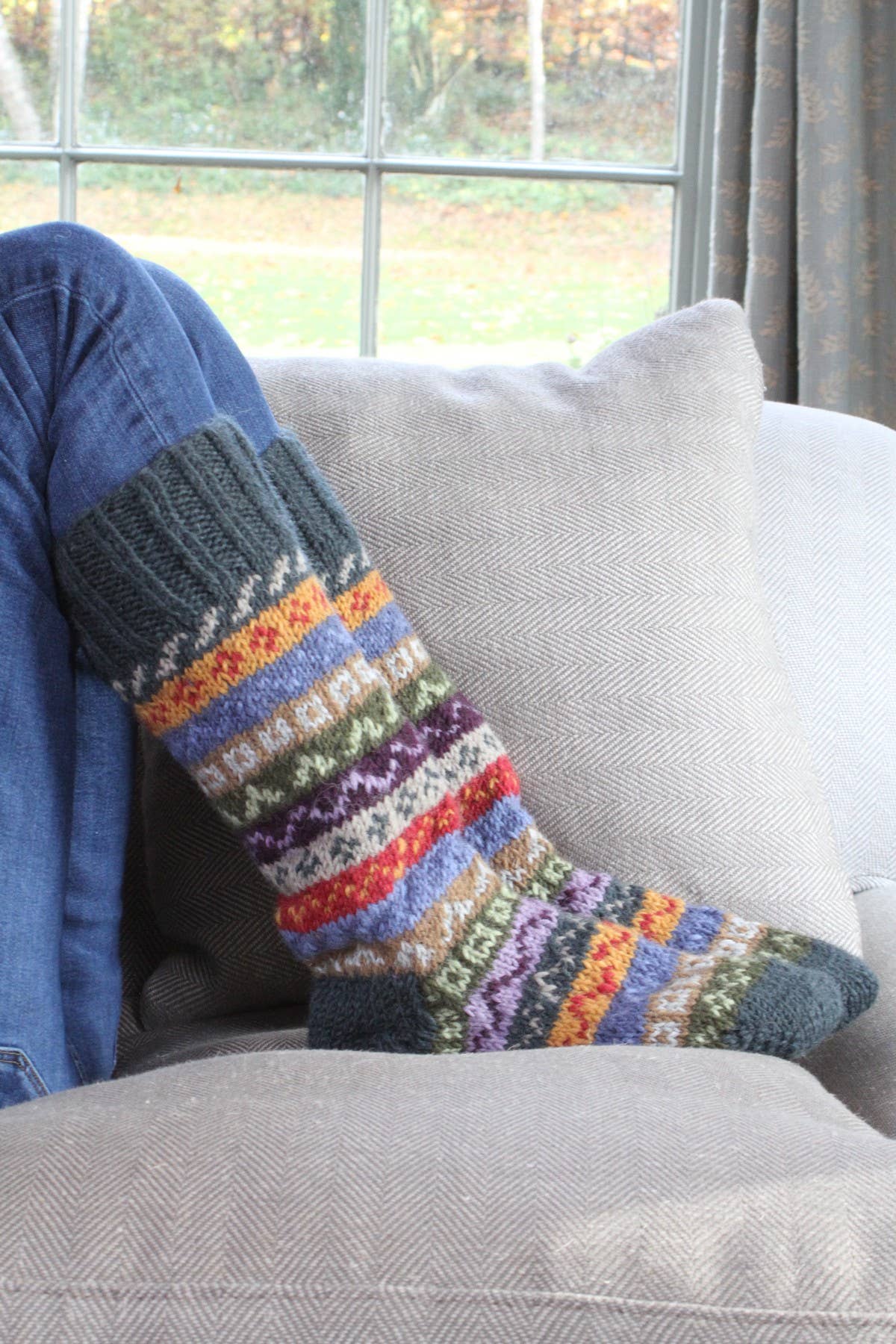 Elveden Long Socks: One Colour